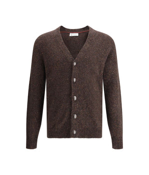 Brunello Cucinelli Brown Alpaca Vicugna Pacos Cardigan