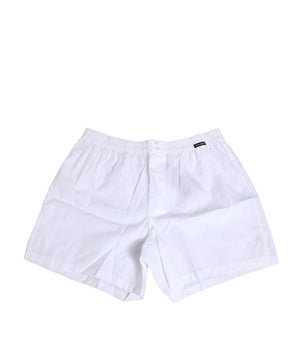 Dolce &amp; Gabbana White Cotton Regular Boxer Shorts Underwear