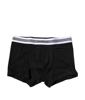 Dolce &amp; Gabbana Black Cotton Stretch Regular Boxer Underwear