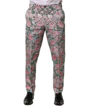 Dolce &amp; Gabbana Multicolor Floral Jacquard Pants