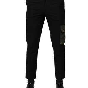 Pantalones cargo negros de algodón Dolce &amp; Gabbana para hombre