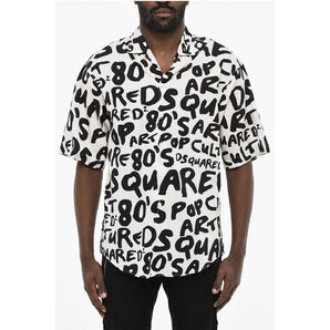 Dsquared² All-Over Monogram Two-Tone Shirt