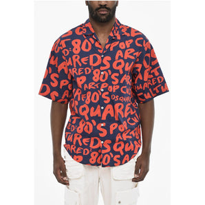 Dsquared² All-Over Monogram Two-Tone Shirt