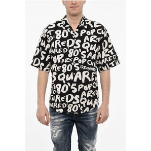 Dsquared² All-Over Logo Cotton Shirt