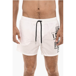 Dsquared² Logo Print MIDI Swimshorts