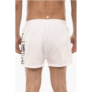 Dsquared² Logo Print MIDI Swimshorts