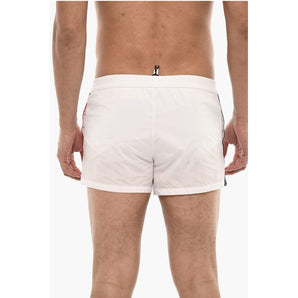 Dsquared² Boxer Swimsuit With Logoed Contrasting Bands