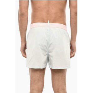 Dsquared² Contrasting Desing Swim Short with Print