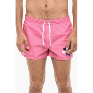 Dsquared² Logo Print Swim Shorts