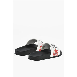 Dsquared² Hammered Leather ROCCO Printed Slides