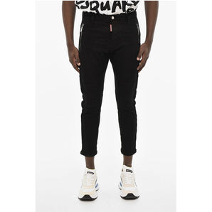 Dsquared² BLACK BULL Dark Wash Jeans with Zip