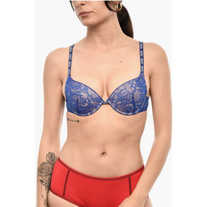 Dsquared² All-Over Logo Lace ICON Balconette Bra
