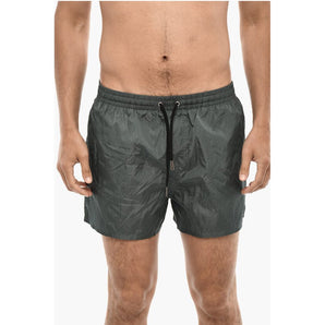 Dsquared² Logo Print MIDI Boxer Swimsuit