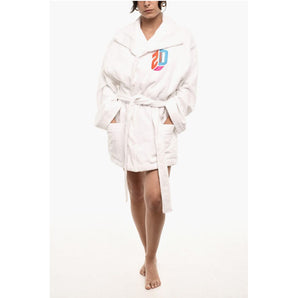 Dsquared² 2 Pockets Terry Cotton Bathrobe