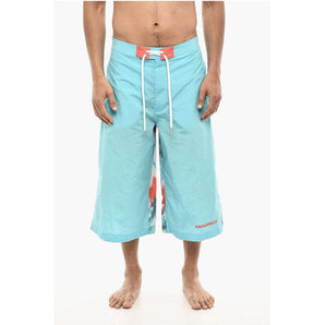 Dsquared² Maxi Swim Shorts With Tie Dye Print