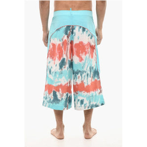 Dsquared² Maxi Swim Shorts With Tie Dye Print