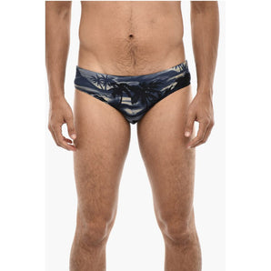 Dsquared² Beach Print Slip Swuimsuit