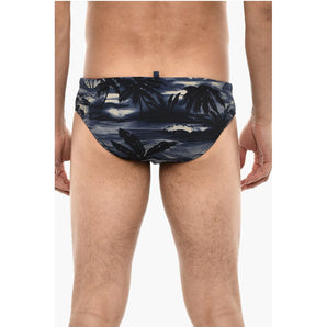 Dsquared² Beach Print Slip Swuimsuit