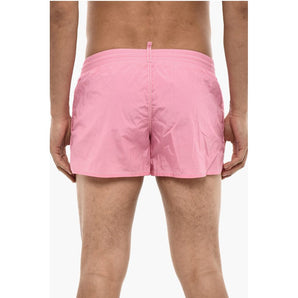 Dsquared² Logo Print MIDI Boxer Swimsuit