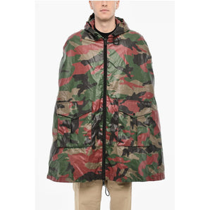 Dsquared² Zipped Closue Camouflage Motif Cape
