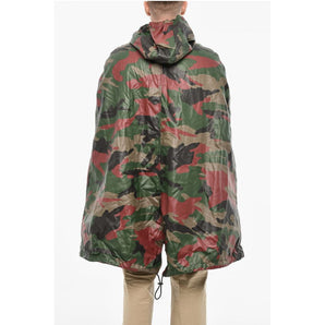 Dsquared² Zipped Closue Camouflage Motif Cape