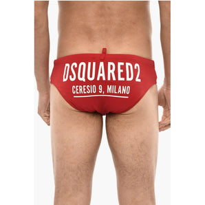 Dsquared² Logo Print Slip Swimsuit