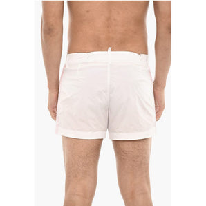 Dsquared² Contrasting Bands MIDI Swim Shorts