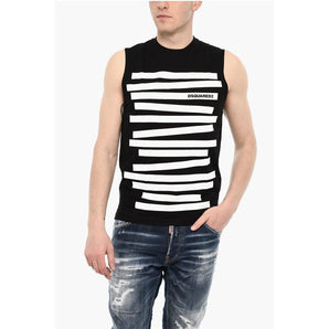 Dsquared² Two-Tone Crew-neck Tank Top