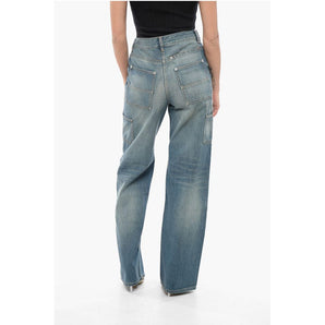 Givenchy Straight Fit Delavè Cargo Denims 25cm