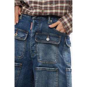 Dsquared² Wide Leg Cargo Shorts