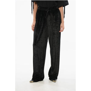 Balenciaga Velvet Wide-leg Pants