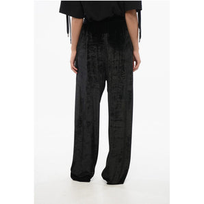 Balenciaga Velvet Wide-leg Pants