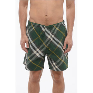 Burberry Nylon Checkered Swimshorts