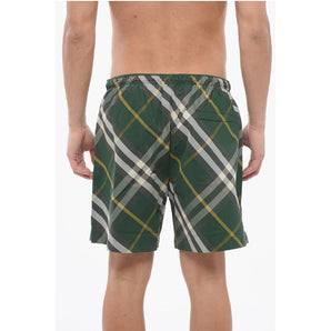 Burberry Nylon Checkered Swimshorts