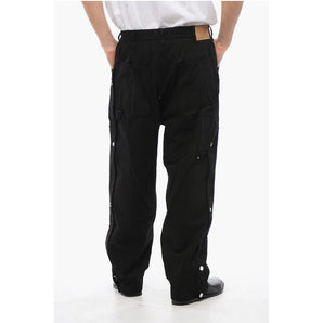 1989 Studio Baggy Fit Casual Pants with Zip And Snap Buttons Ankle