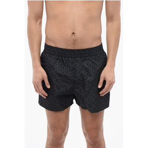 Off-White Logo Print Swimshorts