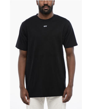 Off-White Black Cotton ARROW Crew-neck T-shirt