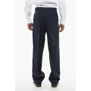 Gucci 4-Pocketed Jacquard Wool Pants with Ton sur Ton Monogram Mot