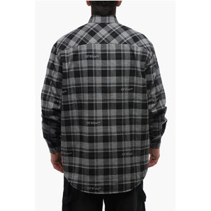 Off-White Checkered Lined Flannel Overshirt