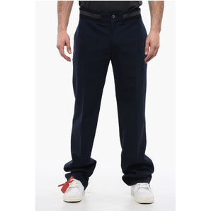 Off-White Varsity TECH DRILL Pants With Elastic Waist