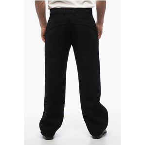 Off-White Wool Straight-Fit Pants