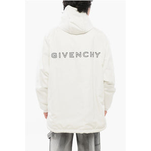 Givenchy Zip-up Padded Parka Jacket with Embroidered Logo