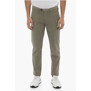 Corneliani ID Stretch Cotton Chinos Pants with Belt Loops