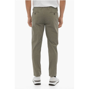 Corneliani ID Stretch Cotton Chinos Pants with Belt Loops
