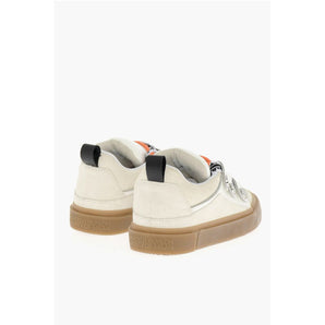 Marcelo Burlon Suede and Leather TICINELLA Low-Top Sneakers with Contrast S