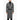 Neil Barrett Herringbone Motif Virgin Wool Double Breast Coat With Belt