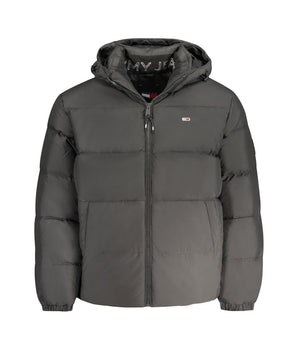 Tommy Hilfiger Black Recycled Polyester Men Jacket