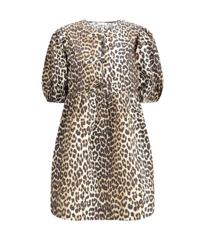 Ganni Leopard Mini Dress