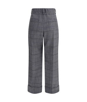 Brunello Cucinelli Prince of Wales Standard Trousers