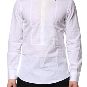 Dolce &amp; Gabbana White Poplin Cotton Formal Men Dress Shirt